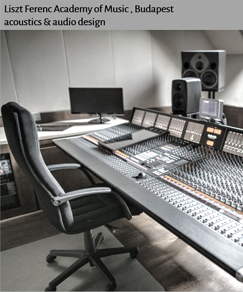 Liszt Ferenc Academy of Music, new building, studio